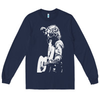 Navy chris cornell musician Long Sleeve Tee - linhVisuals