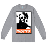 Heather Grey macgyver Long Sleeve Tee - linhVisuals