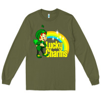 Army Green luv lucky charms Long Sleeve Tee - linhVisuals