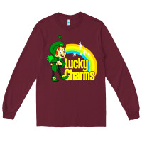 Burgundy luv lucky charms Long Sleeve Tee - linhVisuals