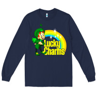 Navy luv lucky charms Long Sleeve Tee - linhVisuals