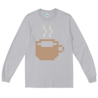 Moon Dust pixel coffee Long Sleeve Tee - linhVisuals