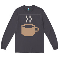 Pixel Coffee Long Sleeve Tee | Teevron