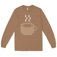 Toasted Coconut pixel coffee Long Sleeve Tee - linhVisuals