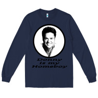 Navy funny donny osmond Long Sleeve Tee - linhVisuals