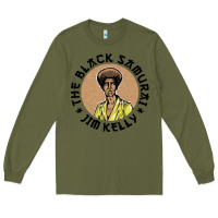 Army Green the black samurai Long Sleeve Tee - linhVisuals