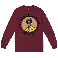 Burgundy the black samurai Long Sleeve Tee - linhVisuals