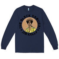 Navy the black samurai Long Sleeve Tee - linhVisuals