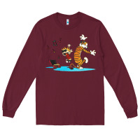 Burgundy calvin music Long Sleeve Tee - linhVisuals