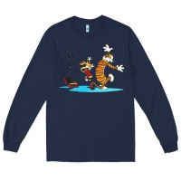 Navy calvin music Long Sleeve Tee - linhVisuals