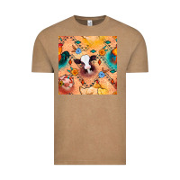 Vintage Coffee western farm animals seamless pattern Vintage Tee - BundleAndBundleShop