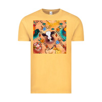 Vintage Mustard western farm animals seamless pattern Vintage Tee - BundleAndBundleShop