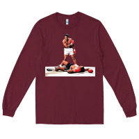 Burgundy ali vs liston Long Sleeve Tee - linhVisuals