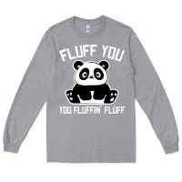 Heather Grey panda cub fluff you giant panda Long Sleeve Tee - linhVisuals
