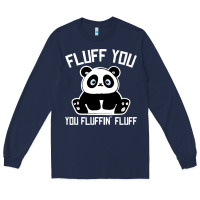 Navy panda cub fluff you giant panda Long Sleeve Tee - linhVisuals