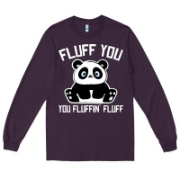 Plum panda cub fluff you giant panda Long Sleeve Tee - linhVisuals