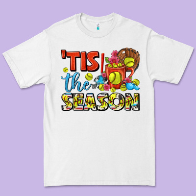 Tis The Season  Softball Coffee Mug Premium Tee Designed By Fadigitalartstudio