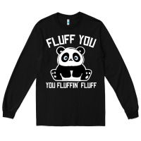 Black panda cub fluff you giant panda Long Sleeve Tee - linhVisuals
