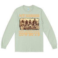 Matcha my heroes have always killed cowboys retro Long Sleeve Tee - linhVisuals