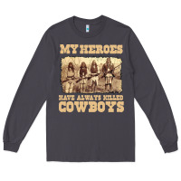 Smoke my heroes have always killed cowboys retro Long Sleeve Tee - linhVisuals