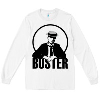 White buster keaton Long Sleeve Tee - linhVisuals