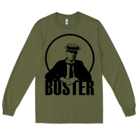 Army Green buster keaton Long Sleeve Tee - linhVisuals
