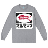 Heather Grey bullmark Long Sleeve Tee - linhVisuals