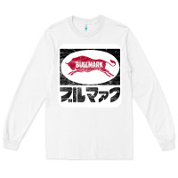 White bullmark Long Sleeve Tee - linhVisuals