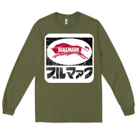 Army Green bullmark Long Sleeve Tee - linhVisuals