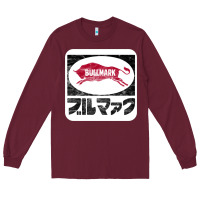 Burgundy bullmark Long Sleeve Tee - linhVisuals