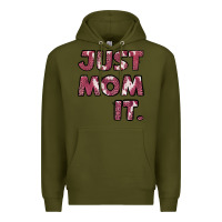 Army Green just mom it pink Premium Hoodie - Jasminsmagicworld