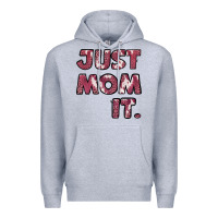 Heather Grey just mom it pink Premium Hoodie - Jasminsmagicworld