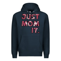 Navy just mom it pink Premium Hoodie - Jasminsmagicworld