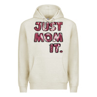 Oatmeal Heather just mom it pink Premium Hoodie - Jasminsmagicworld