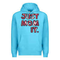 Ocean Blue just mom it pink Premium Hoodie - Jasminsmagicworld