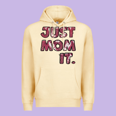 Just Mom It Pink Premium Hoodie Designed By Jasminsmagicworld