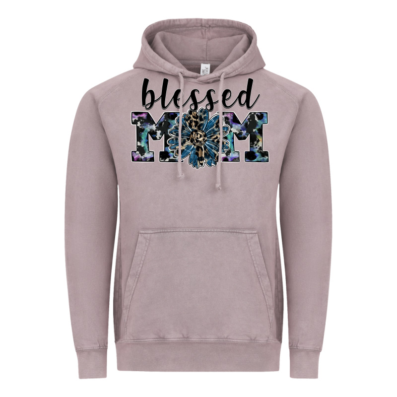 Blessed Mom Vintage Hoodie by SublimationCraftShop | Teevron