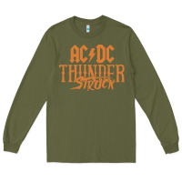 Army Green thunderstruck Long Sleeve Tee - linhVisuals