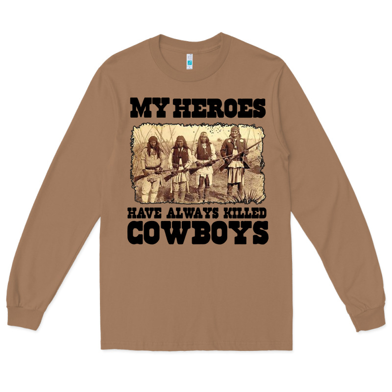 My Heroes Have Always Killed Cowboys Retro Long Sleeve Tee by linhVisuals | Teevron