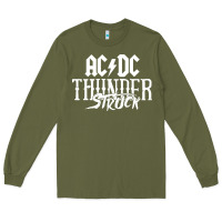 Army Green the thunderstruck Long Sleeve Tee - linhVisuals