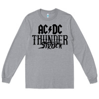 Heather Grey thunderstruck Long Sleeve Tee - linhVisuals