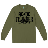 Army Green thunderstruck Long Sleeve Tee - linhVisuals