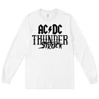 White thunderstruck Long Sleeve Tee - linhVisuals