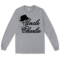 Heather Grey charlie wilson music Long Sleeve Tee - linhVisuals