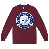 Burgundy Southern New Hampshire University Long Sleeve Tee - linhVisuals