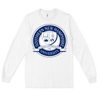 White Southern New Hampshire University Long Sleeve Tee - linhVisuals