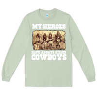 Matcha my heroes have always killed cowboys retro Long Sleeve Tee - linhVisuals