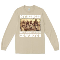 Mushroom my heroes have always killed cowboys retro Long Sleeve Tee - linhVisuals