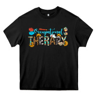 Black occupational therapy Heavy Core Tee - OliviaCreatesArt