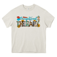Cream occupational therapy Heavy Core Tee - OliviaCreatesArt